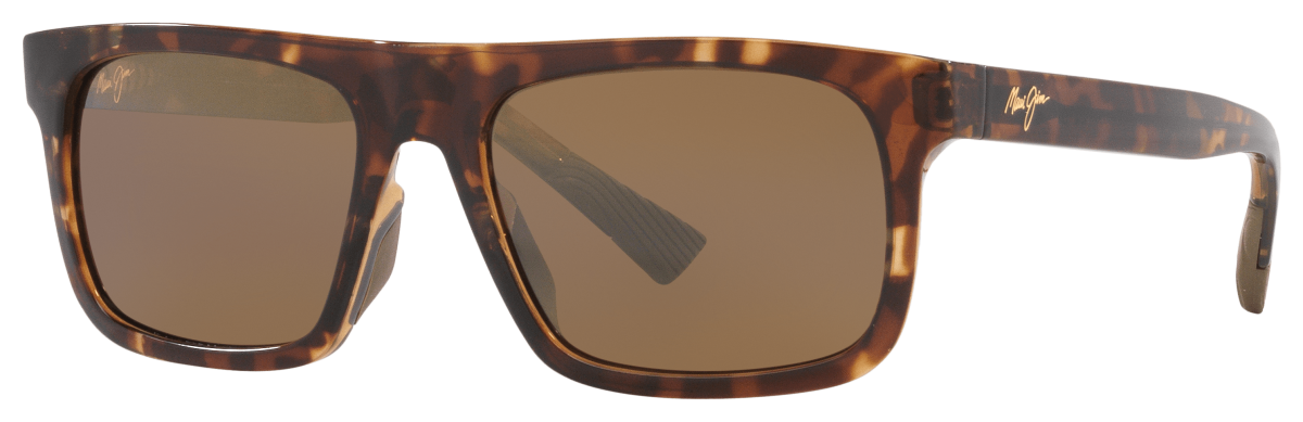 Maui Jim Opio Glass Polarized Sunglasses - Shiny Trans Light Brown/HCL Bronze - Medium