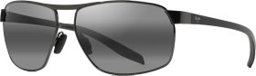 Maui Jim The Bird Polarized Rectangular Sunglasses, Black