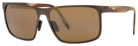 Maui Jim Wana Glass Polarized Sunglasses - Brushed Chocolate/HCL Bronze - X-Large