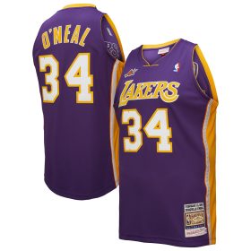 Men's Mitchell & Ness Shaquille O'Neal Purple Los Angeles Lakers 2000 NBA All-Star Game Authentic Jersey