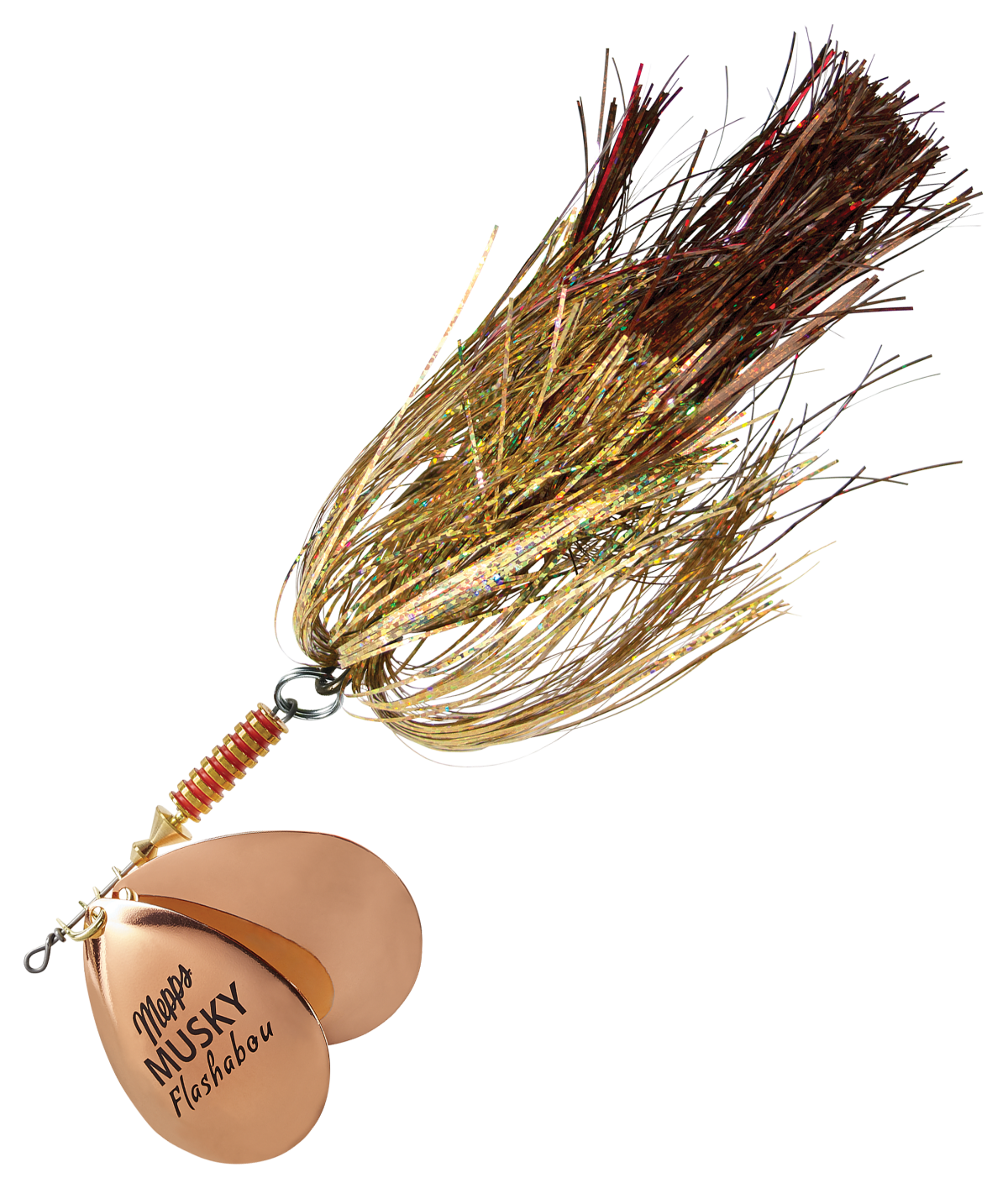 Mepps Double-Blade Musky Flashabou Spinner - Copper Killer