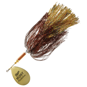 Mepps Musky Flashabou Spinner - Gold/Brown-Gold - 1-1/4 oz.