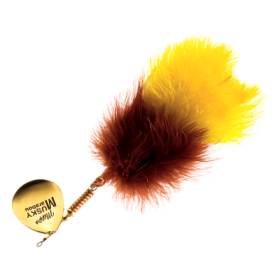 Mepps Musky Marabou Inline Spinnerbait - Gold/Brown/Yellow