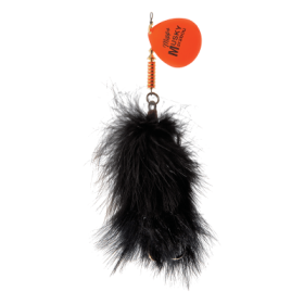 Mepps Musky Marabou Inline Spinnerbait - Hot Orange/Black