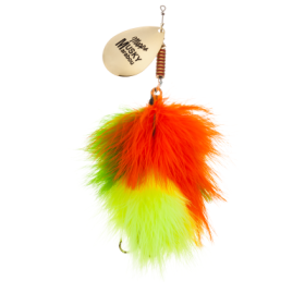 Mepps Musky Marabou Inline Spinnerbaits - Gold Firetiger