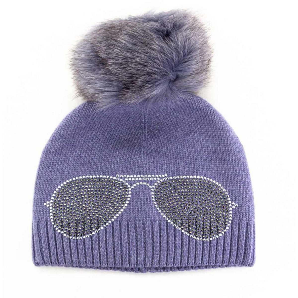 Mitchies Matchings Women's Sunglasses Faux Fur Beanie