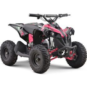 MotoTec 36v 500w Renegade Shaft Drive Kids ATV - Kids Mini Quad - Pink