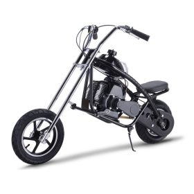 MotoTec 49cc Gas Mini Chopper - 2-Stroke - Black