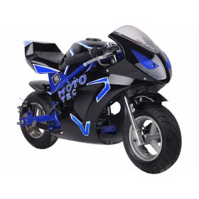 MotoTec Gas Pocket Bike GT 49cc 2-Stroke - Blue