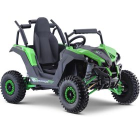 MotoTec Raider Kids UTV 48v 1200w Full Suspension - Green