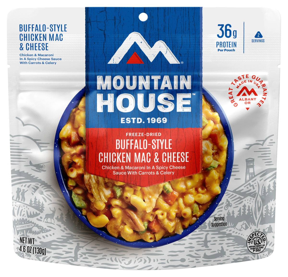 Mountain House Buffalo-Style Chicken Mac and Cheese Pouch