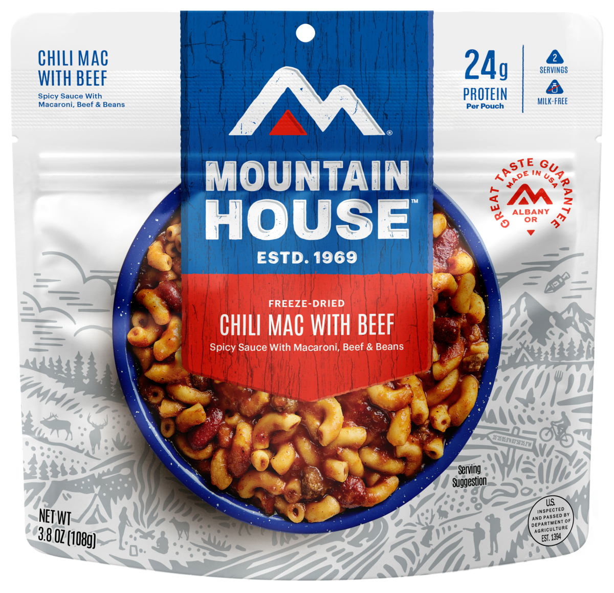 Mountain House Freeze-Dried Chili Mac with Beef Entree