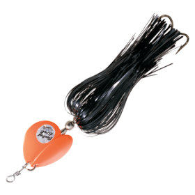 Musky Mayhem Baby Girl Spinner - 7" - Black/Orange