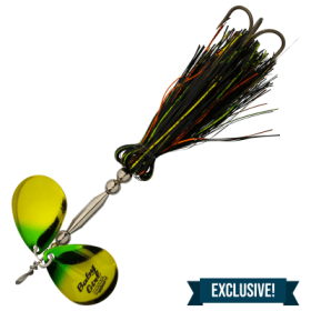 Musky Mayhem Baby Girl Spinner - 7" - Heavy Metal Perch