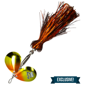 Musky Mayhem Baby Girl Spinner - 7" - Heavy Metal Walleye