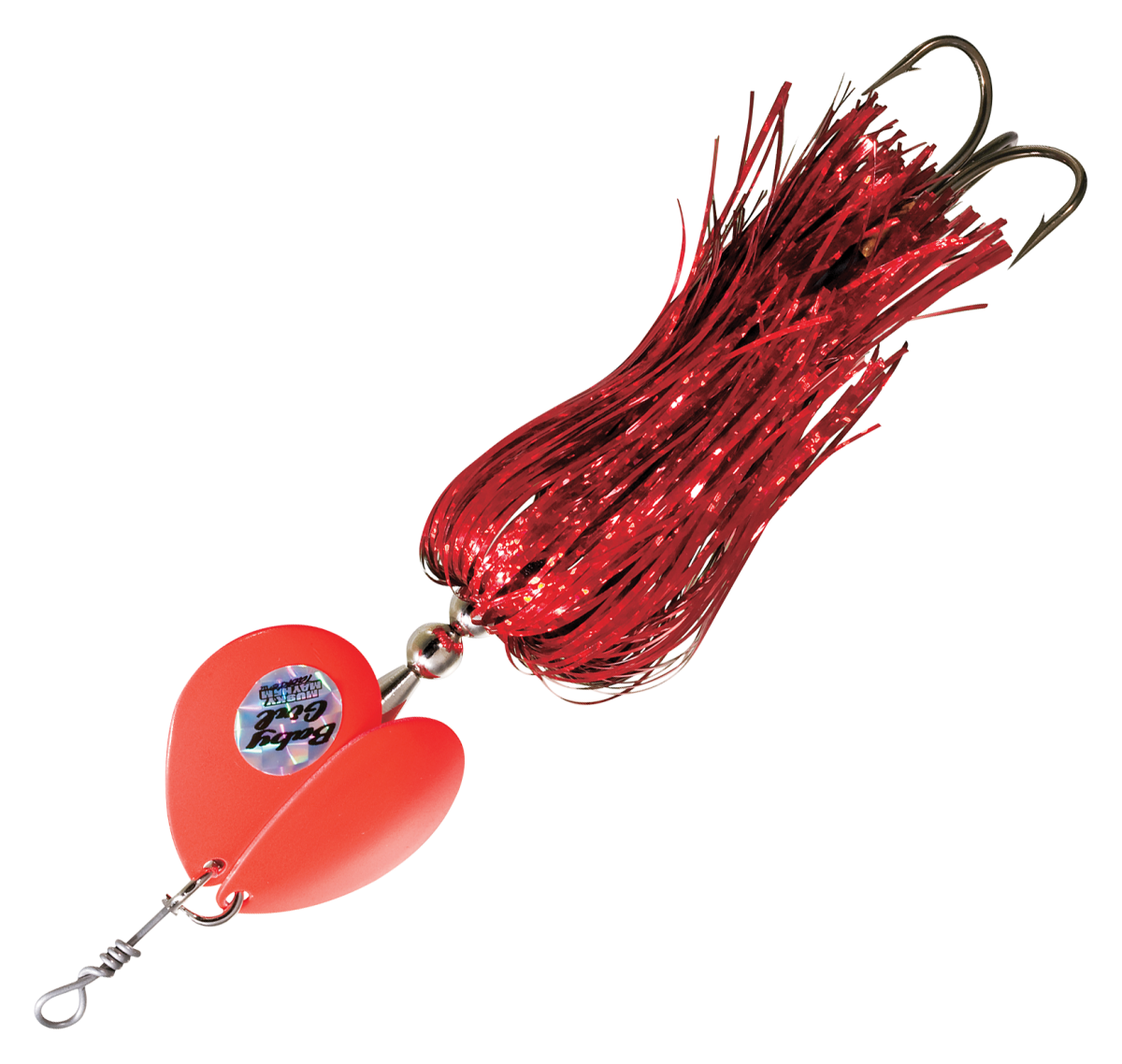 Musky Mayhem Baby Girl Spinner - 7" - Red/Red