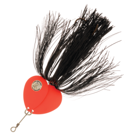 Musky Mayhem Tackle Double Showgirl Spinner - 7-1/2'' - Black/Orange