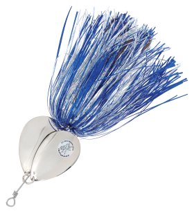 Musky Mayhem Tackle Double Showgirl Spinner - 7-1/2'' - Blue Silver/Nickel