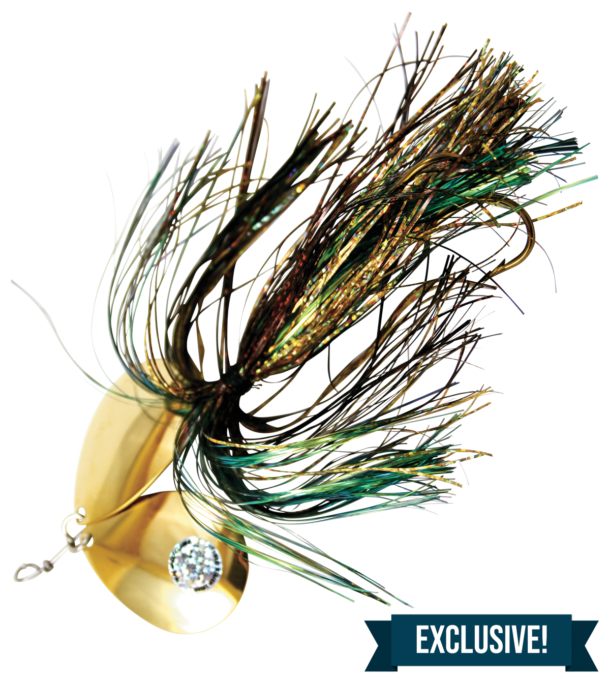 Musky Mayhem Tackle Double Showgirl Spinner - 7-1/2'' - Bullfrog