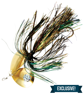 Musky Mayhem Tackle Double Showgirl Spinner - 7-1/2'' - Bullfrog