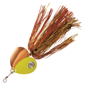 Musky Mayhem Tackle Double Showgirl Spinner - 7-1/2'' - Candy Corn