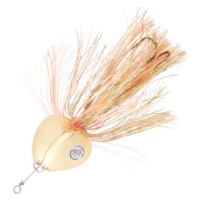 Musky Mayhem Tackle Double Showgirl Spinner - 7-1/2'' - Gold Orange/Gold