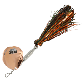 Musky Mayhem Tackle Micro Double Cowgirl Spinner - 3/4 oz. - Black Pumpkin