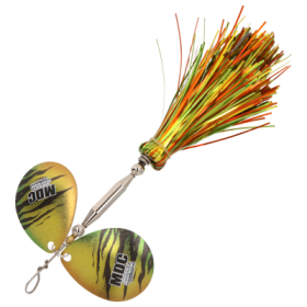 Musky Mayhem Tackle Micro Double Cowgirl Spinner - 3/4 oz. - Luster Firetiger