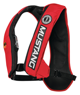 Mustang Survival Elite 28 Inflatable Life Vest with HIT - Red