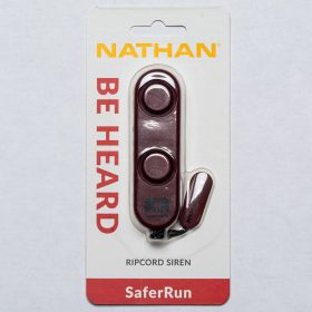 Nathan SaferRun Ripcord Siren Personal Alarm Reflective, Night Safety Red Dahlia