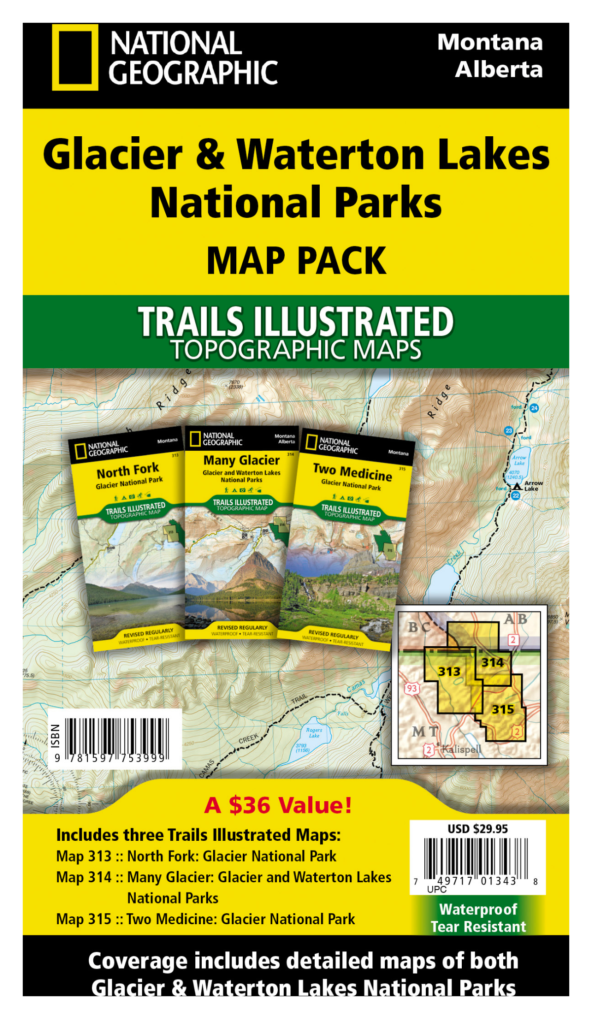 National Geographic Trails Illustrated Topographic Map Guide Series Map Bundle