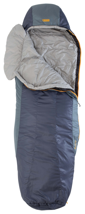 Nemo Tempo 20° Synthetic Mummy Sleeping Bag for Men - Gray/Titanium - Long