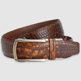 Nexbelt Kayiman Brown Luxury Belt 1 3/8 Inches Strap/Brown