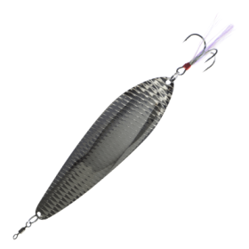 Nichols Lures Bass Mafia Big Larry Spoon - Prism Chrome