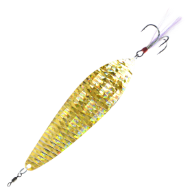 Nichols Lures Bass Mafia Big Larry Spoon - Shattered Glass Gold