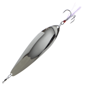 Nichols Lures Bass Mafia Big Larry Spoon - Silver Chrome