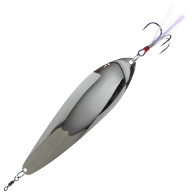 Nichols Lures Bass Mafia Big Larry Spoon - Silver Chrome