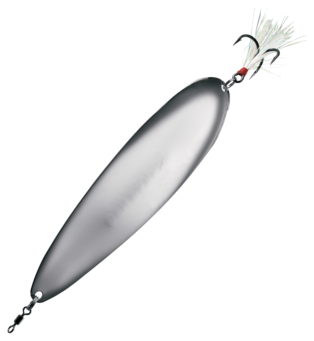 Nichols Lures Magnum Flutter Spoon - 6-1/2" - Silver Chrome