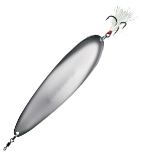 Nichols Lures Magnum Flutter Spoon - 6-1/2" - Silver Chrome