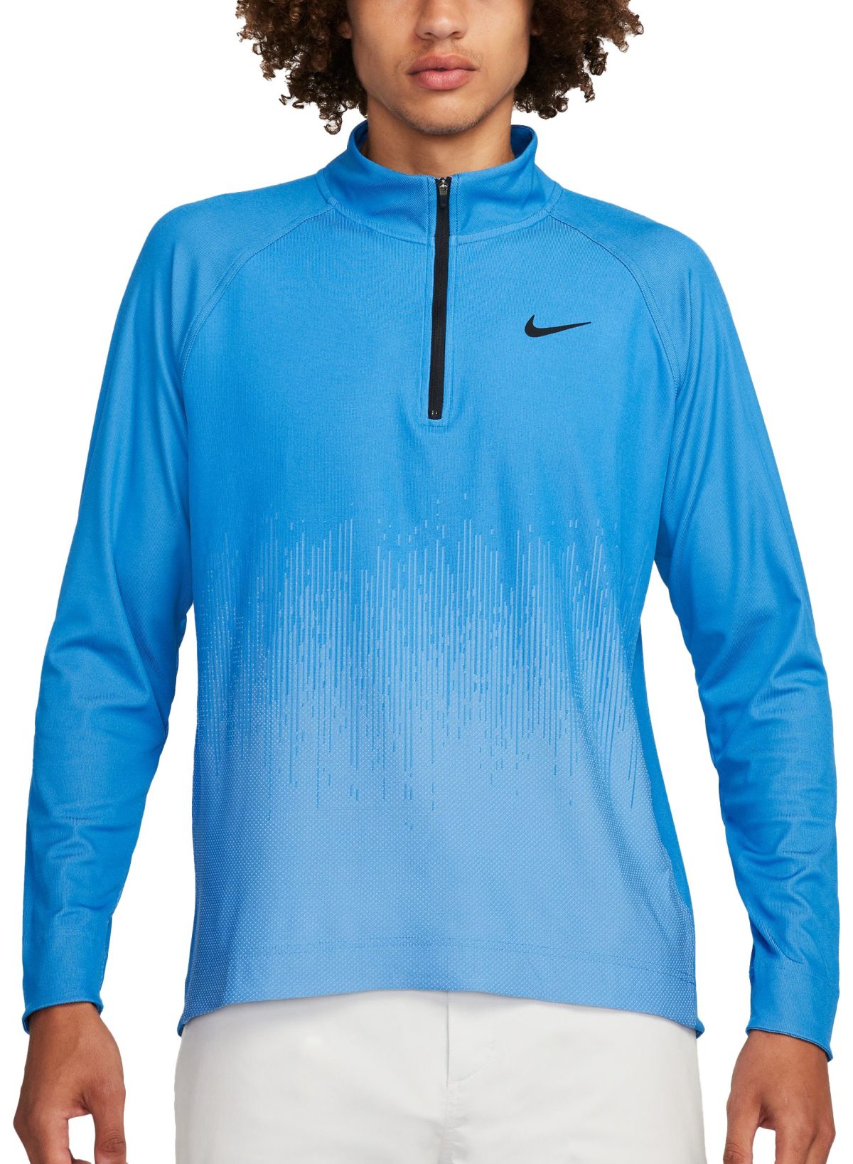 Nike Tour Dri-FIT ADV 1/2 Zip Men's Golf Pullover - Blue, Size: Large