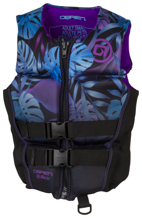 O'Brien Flex V-Back Life Jacket for Ladies - Purple - Large