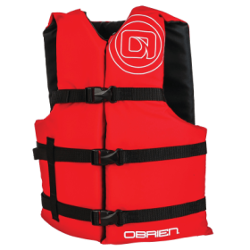 O'Brien General Purpose Adult 4-Pack Life Jackets - Red