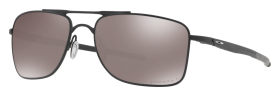 Oakley Gauge 8 OO4124 Prizm Grey Iridium Mirror Polarized Sunglasses - Matte Black/Prizm Black Iridium Mirror