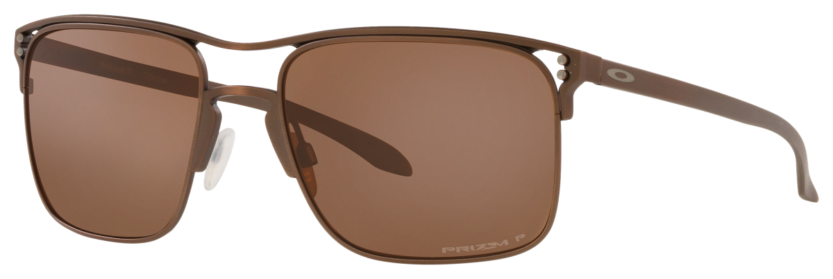 Oakley Holbrook TI OO6048 Prizm Bronze Polarized Sunglasses - Satin Toast/Prizm Tungsten - Large