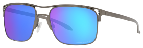 Oakley Holbrook TI OO6048 Prizm Grey Polarized Sunglasses - Matte Gunmetal/Prizm Sapphire - Large