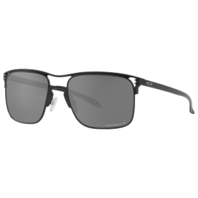 Oakley Holbrook TI OO6048 Prizm Grey Polarized Sunglasses - Satin Black/Prizm Black - Large