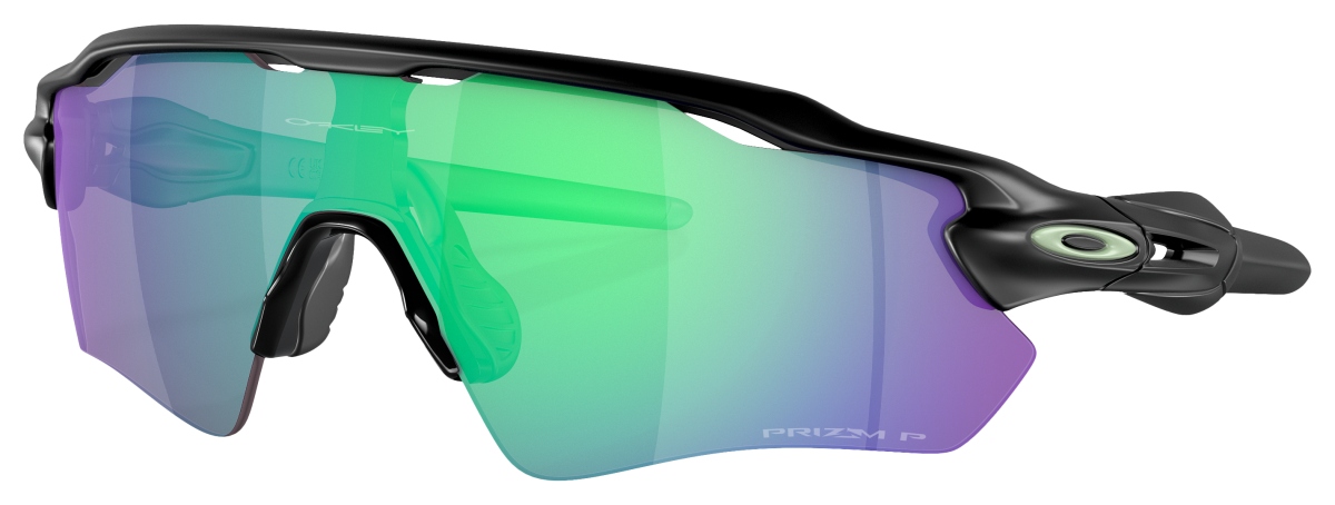 Oakley Radar EV Path OO9208 Prizm Grey Polarized Sunglasses - Matte Black/Prizm Jade - X-Large