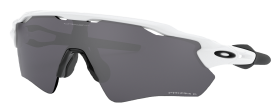 Oakley Radar EV Path OO9208 Prizm Grey Polarized Sunglasses - Polished White/Prizm Black - Large