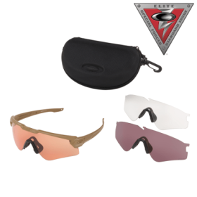 Oakley SI Ballistic M Frame Alpha Array OO9296 Prizm TR22/TR45 and Clear Lens Sunglasses - Terrain Tan/Prizm TR45/22 - XX-Lrg