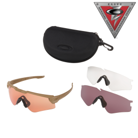 Oakley SI Ballistic M Frame Alpha Array OO9296 Prizm TR22/TR45 and Clear Lens Sunglasses - Terrain Tan/Prizm TR45/22 - XX-Lrg